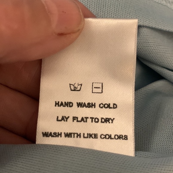 NSR (Napean Sea Road) blue floral dress Ruched in middle slit in front Sz Small - Picture 8 of 8